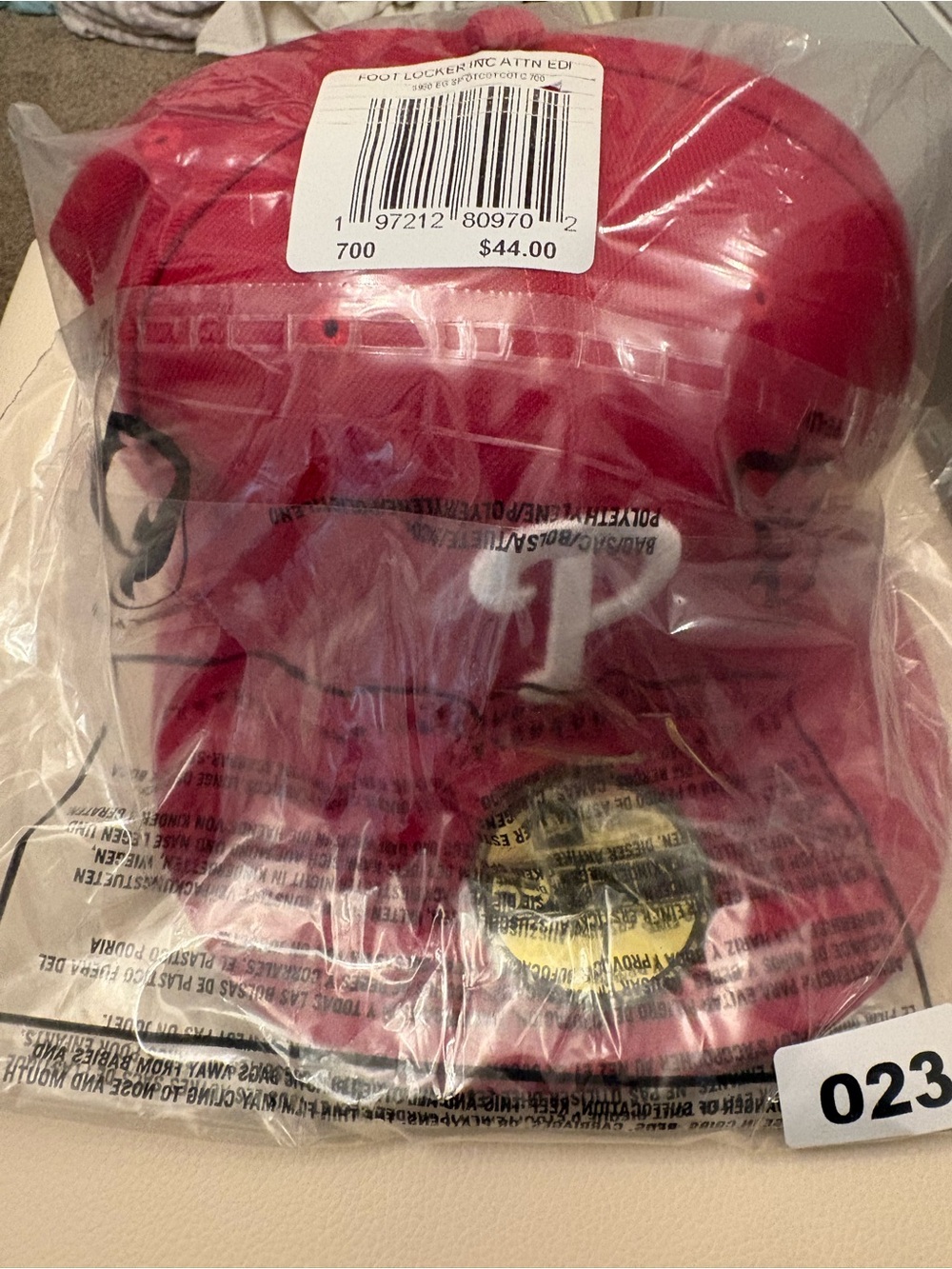 Red Philadelphia Phillies MLB Fitted Cap